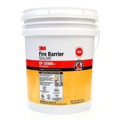 Sellador 3M™ Fire Barrier CP 25WB+, Rojo, 5 Galón (Cubeta)