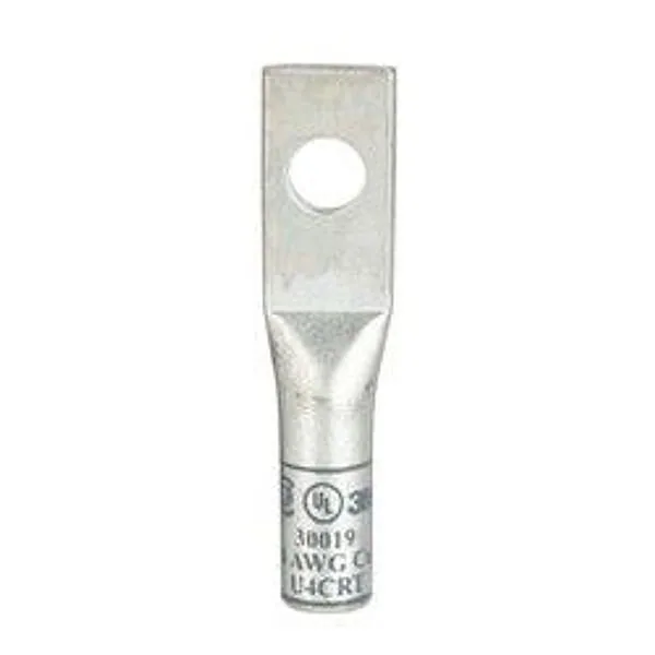 3M™ Scotchlok™ Zapata de Ojillo de Cobre, Un Agujero, 30019, hasta 35 kV, 4 AWG, Tamaño de Birlo 1/4 (6), Gris