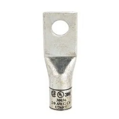 3M™ Scotchlok™ Zapata de Ojillo de Cobre, Un Agujero, 30036, hasta 35 kV, 2/0 AWG, Tamaño de Birlo 3/8 (10), Negro