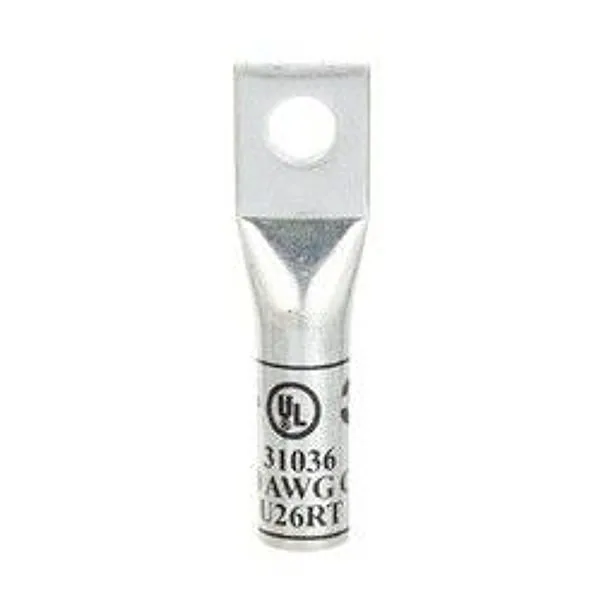 3M™ Scotchlok™ Zapata de cobre tubo largo de un orificio 31036, hasta 35 kV, 2/0 AWG, Negro
