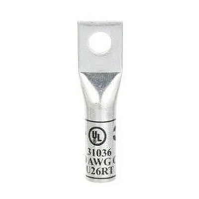 3M™ Scotchlok™ Zapata de cobre tubo largo de un orificio 31036, hasta 35 kV, 2/0 AWG, Negro