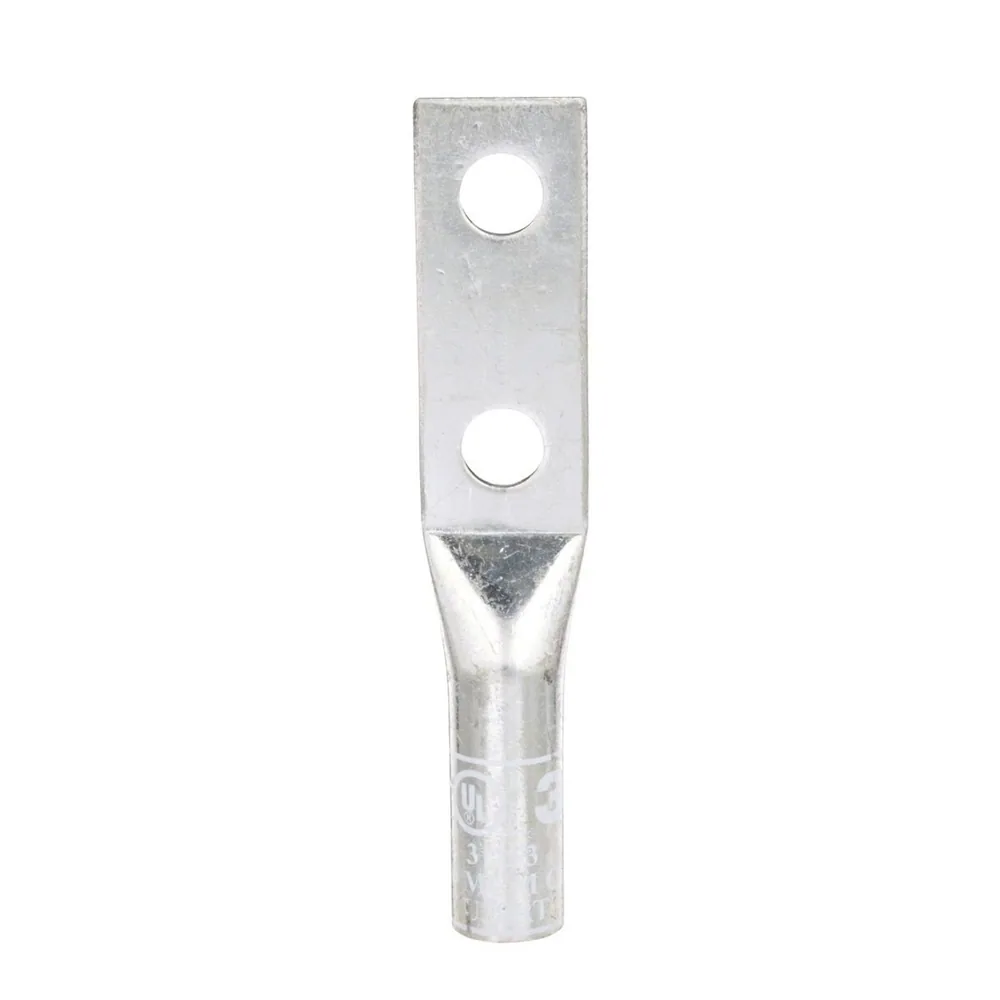 3M™ Scotchlok™ Zapata de Barril Largo de Cobre, Dos Agujeros, 31153, hasta 35 kV, 300 kcmil, Blanco