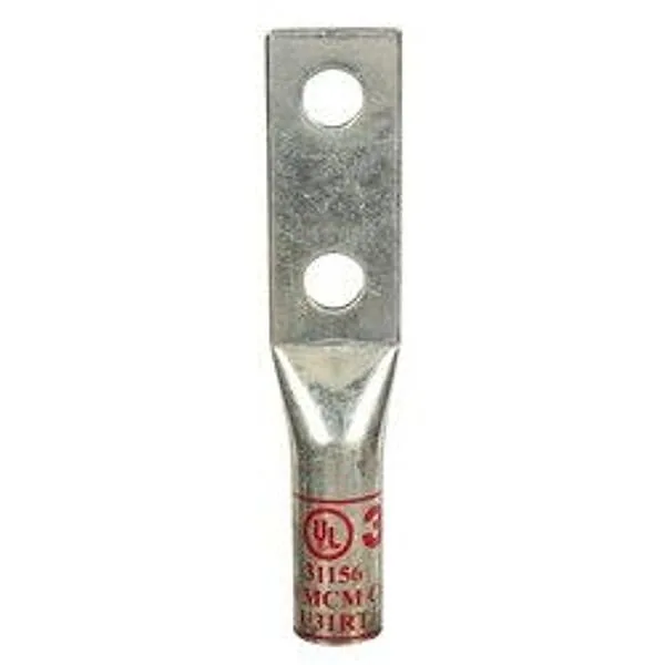 3M™ Scotchlok™ Zapata de Barril Largo de Cobre, Dos Agujeros, 31156, hasta 35 kV, 350 kcmil, Rojo