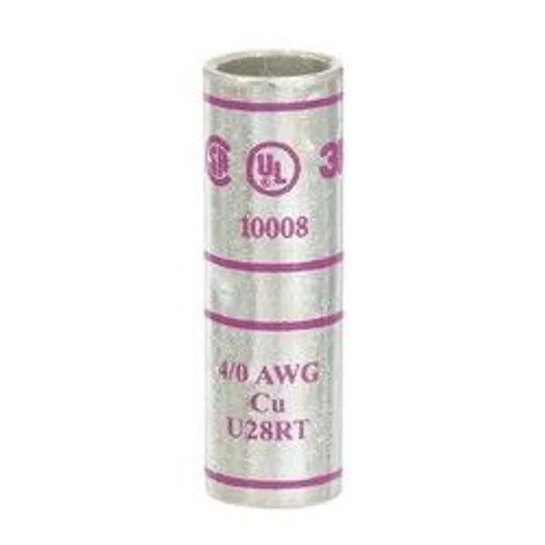 3M™ Scotchlok™ Conector Estándar de Barril de Cobre 10008, hasta 35 kV, 4/0 AWG, Morado