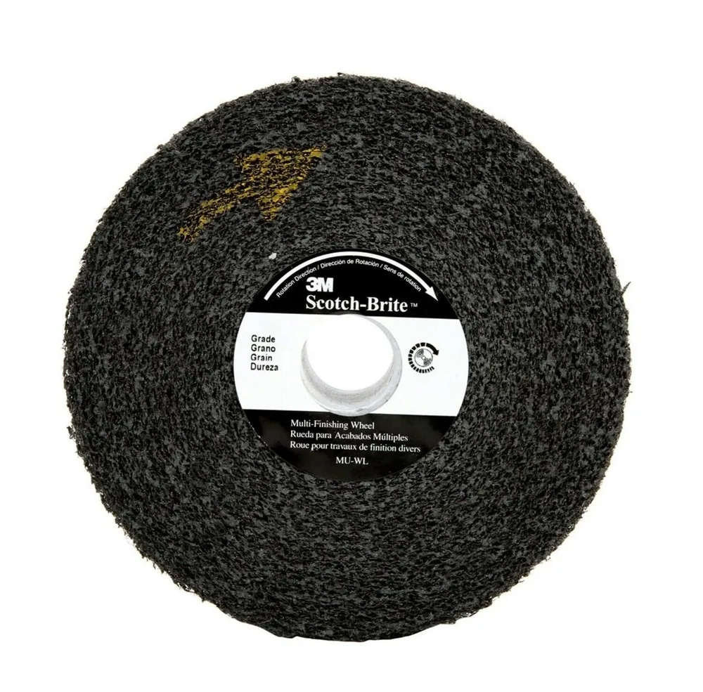 Rueda Scotch-Brite™ Multi-Acabado Convoluta, MU-WL, 2S Grueso, 6 in x 2 in x 1 in