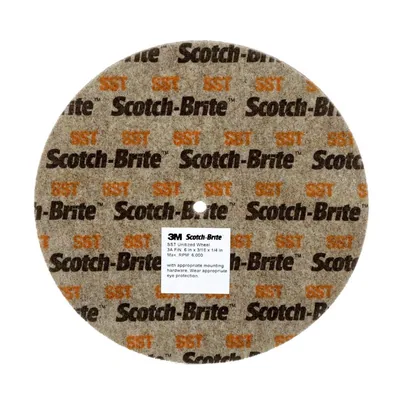 Scotch-Brite™ SST Unitized Wheel, 6 in x 1/4 in x 1/2 in 5A FIN