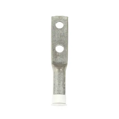 3M™ Scotchlok™ Zapata de Aluminio de Dos Orificios 40145, hasta 35 kV, 4/0 AWG, Blanco