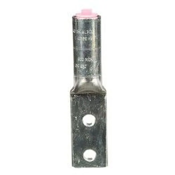 3M™ Scotchlok™ Zapata de Aluminio de Dos Orificios 40166, hasta 35 kV, 500 kcmil, Rosa