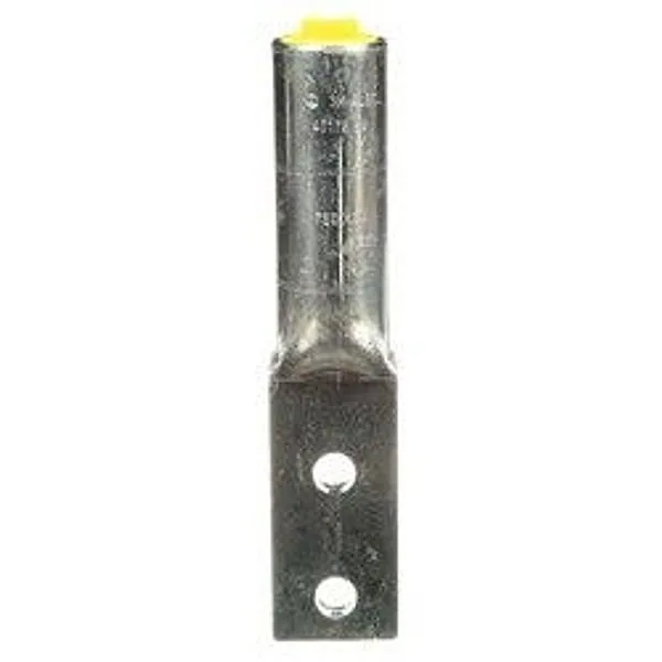3M™ Scotchlok™ Zapata de Aluminio de Dos Orificios 40172, hasta 35 kV, 750 kcmil, Amarillo