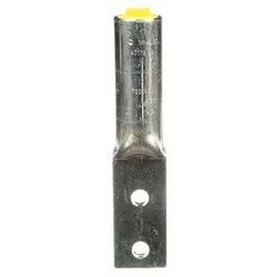 3M™ Scotchlok™ Zapata de Aluminio de Dos Orificios 40172, hasta 35 kV, 750 kcmil, Amarillo