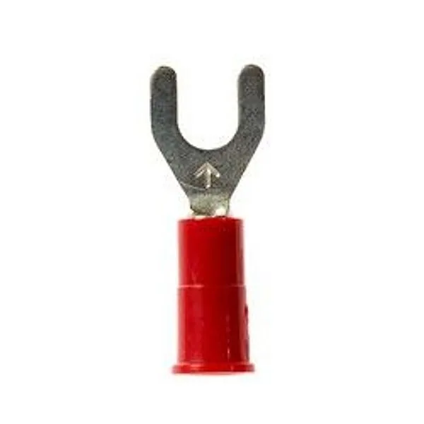 3M™ Scotchlok™ Terminal de horquilla con bloqueo aislado con vinil costura brazada MV18-8FLK, tamaño de birlo 8