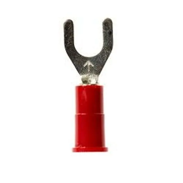 3M™ Scotchlok™ Terminal de horquilla con bloqueo aislado con vinil costura brazada MV18-10FLK, tamaño de birlo 10