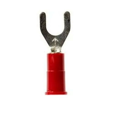 3M™ Scotchlok™ Terminal de horquilla con bloqueo aislado con vinil costura brazada MV18-10FLK, tamaño de birlo 10