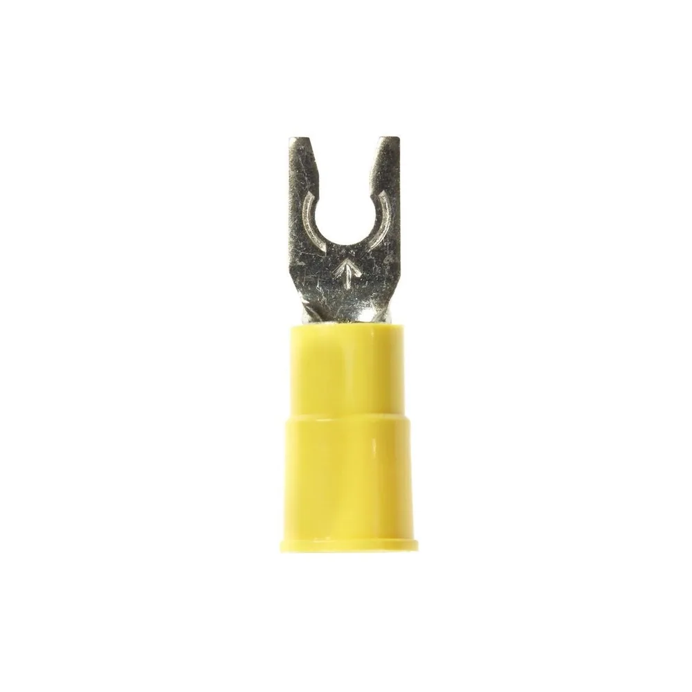 3M™ Scotchlok™ Terminal de horquilla con bloqueo aislado con vinil costura brazada MV10-6FLK, tamaño de birlo 6