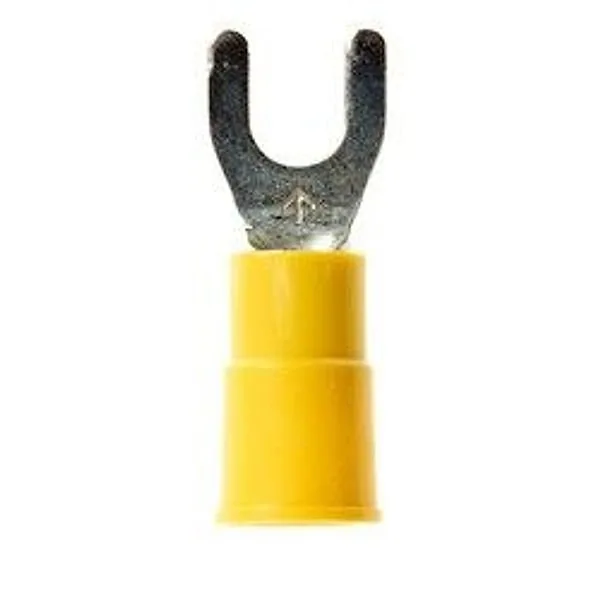 3M™ Scotchlok™ Terminal de horquilla con bloqueo aislado con vinil costura brazada MV10-10FLK, tamaño de birlo 10