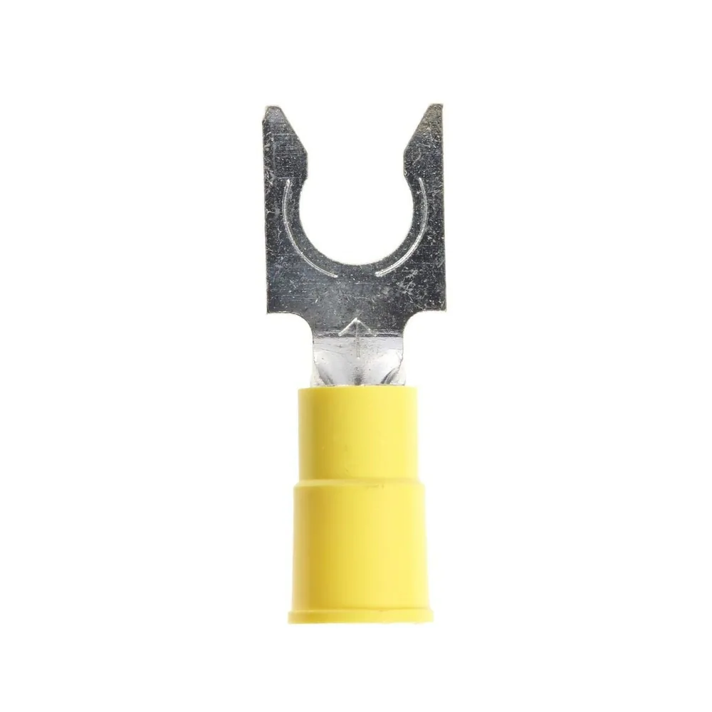 3M™ Scotchlok™ Terminal de horquilla con bloqueo aislado con vinil costura brazada MV10-14FLK, tamaño de birlo 1/4