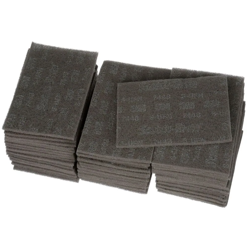 Fibra Scotch-Brite™ Manual 7448B, HP-HP, SiC Ultra Fino, Gris, 6 in x 9 in a Granel