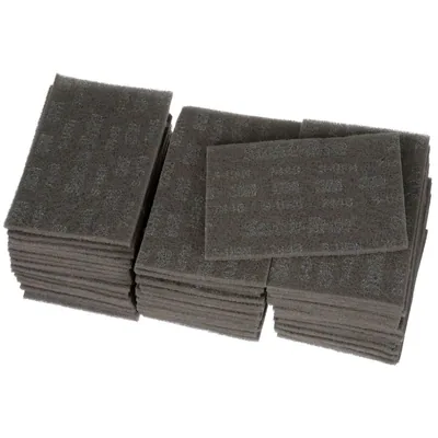 Scotch-Brite™ Hand Pad 7448B, HP-HP, SiC Ultra Fine, Gray, 6 in x 9 in Bulk