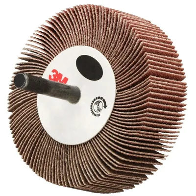 Rueda de Láminas 3M™ Flap Wheel 244D, 80 X-weight, Tipo 83, 3 in x 1 in x 1/4 in