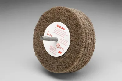 Scotch-Brite™ Cut and Polish Disc D5, 4 in x 1-1/4 in x 1/4 in A MED