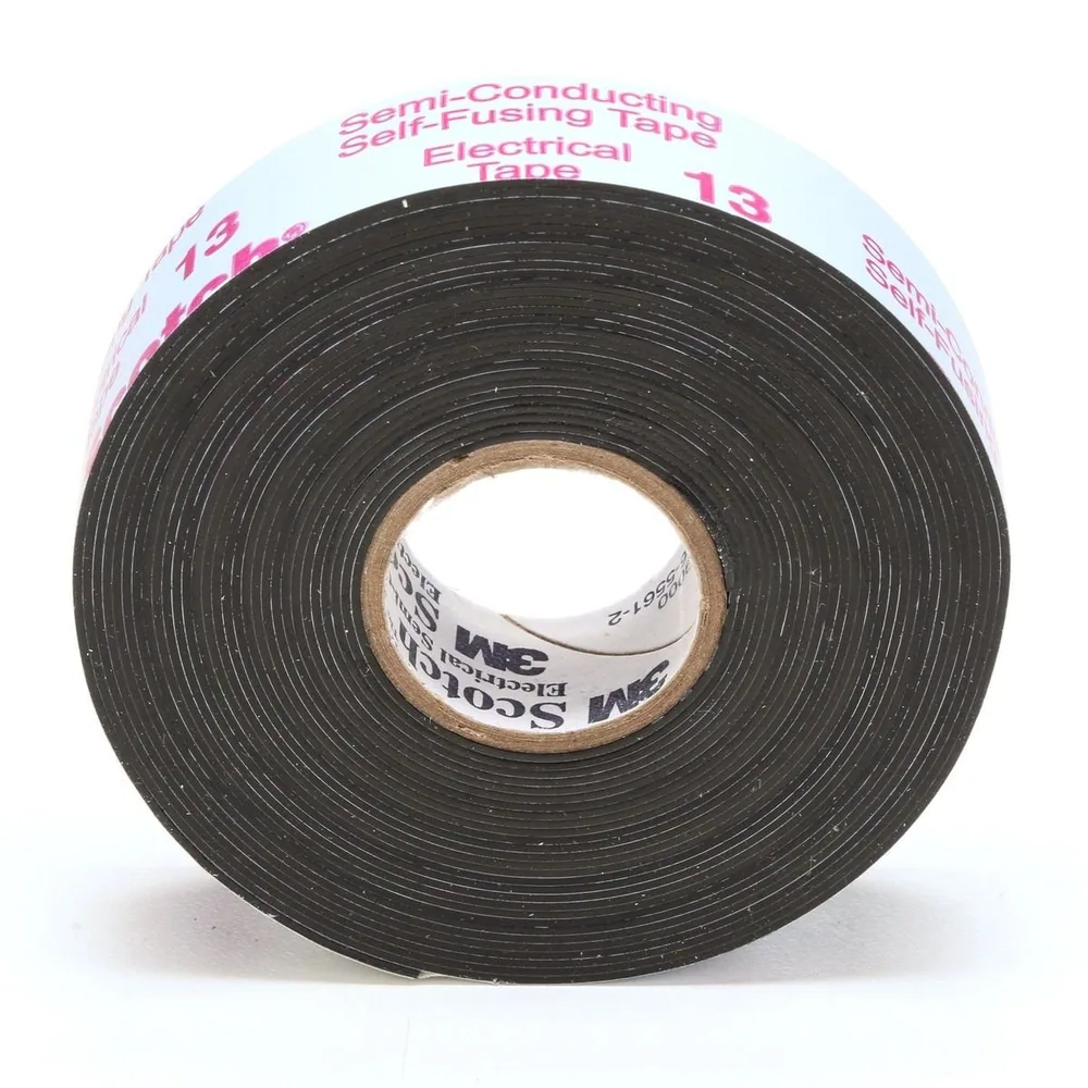 Cinta Scotch® Semiconductora Eléctrica 13, 3/4 in x 15 ft, Impresa, Negro