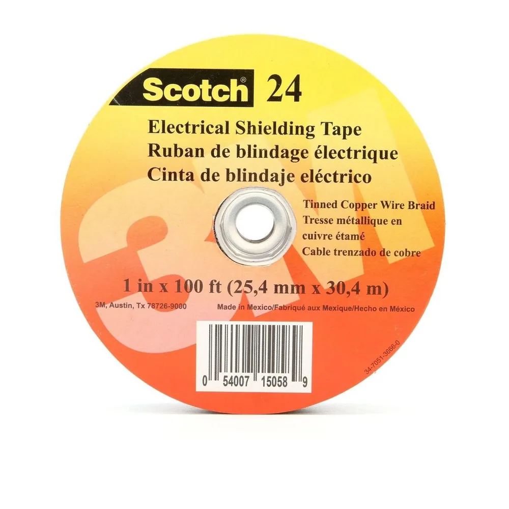 Cinta Scotch® de Blindaje Eléctrico 24, 1 in x 100 ft (25 mm x 30,5 m)
