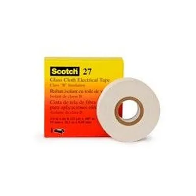 3M™ Cinta Eléctrica de Tela de Vidrio 27, 3/4 in x 66 ft