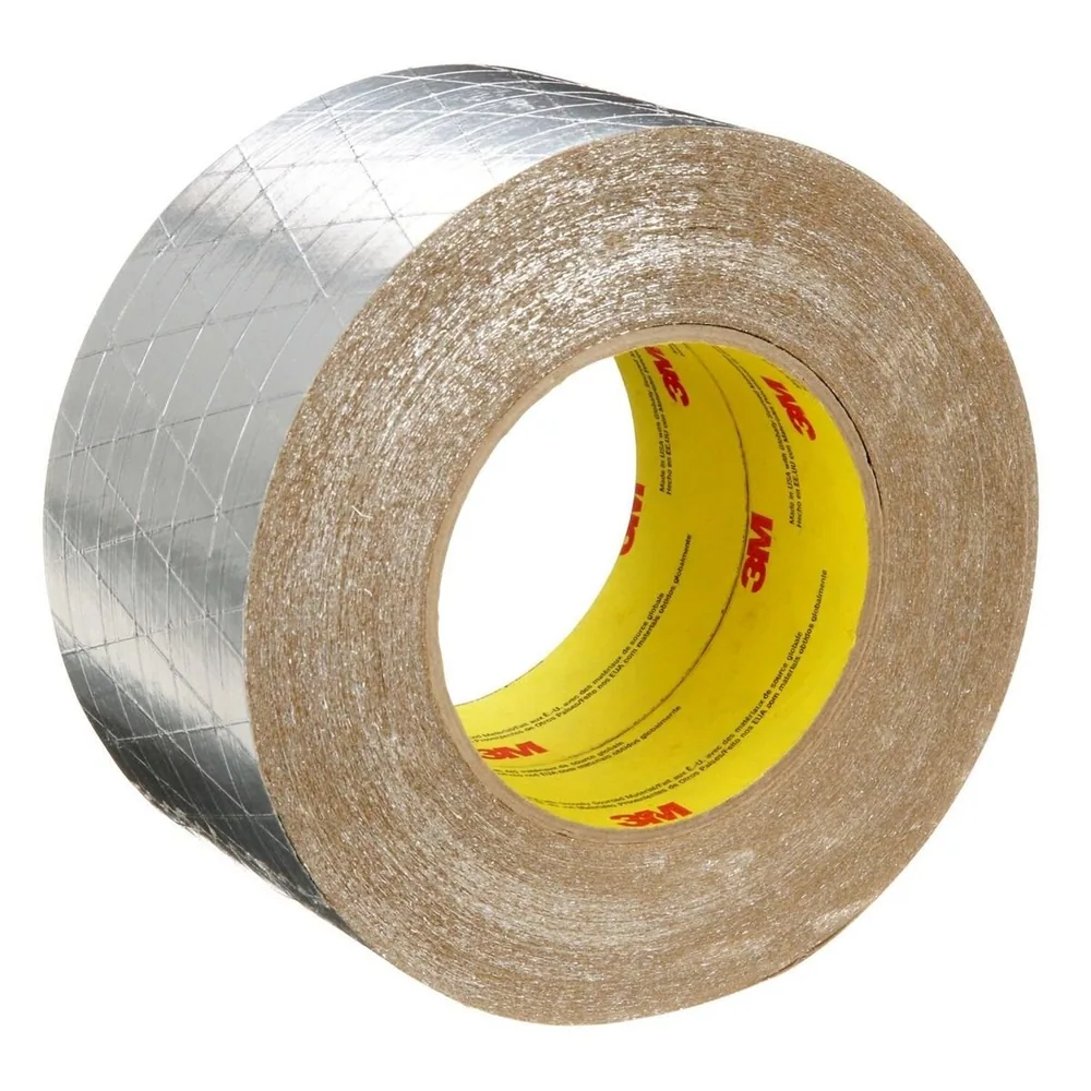 Cinta de Frente FSK Venture Tape™ 3M™ 1525CW, Plateada, 72 mm x 45.7 m