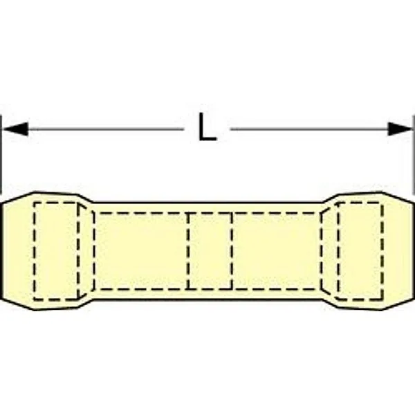 3M™ Scotchlok™ Empalme a tope, aislado con nylon con agarre de aislamiento MNG10BCK, 12-10 AWG