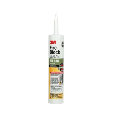 Sellador de Bloqueo de Fuego 3M™ Fire Block Sealant FB136, Gris, 10.1 fl oz Cartucho