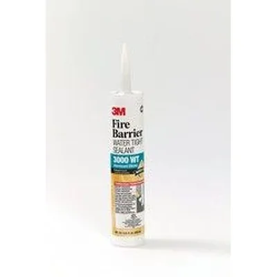 Sellador Impermeable Cortafuego 3M™ Fire Barrier Water Tight Sealant 3000WT, Gris, 10.1 fl oz Cartucho