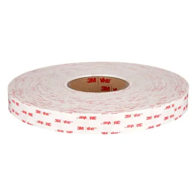 3M™ VHB™ Tape 4930, White, 1/2 in x 72 yd, 25 mil