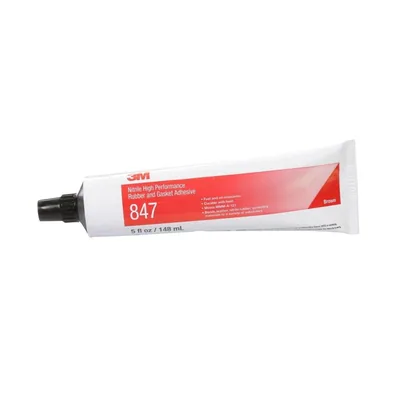 3M™ Adhesivo de Hule y Empaque Nitrilo de Alto Desempeño 847, Café, Tubo de 5 Oz