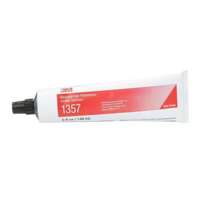3M™ Adhesivo de Contacto Neopreno de Alto Desempeño 1357, Gris-Verde, Tubo de 5 Onzas