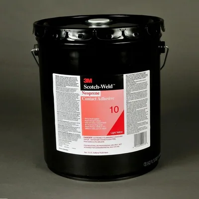 3M™ Adhesivo de Contacto Neopreno 10, Amarillo Claro, 5 Galones con Vertedor (Cubeta)