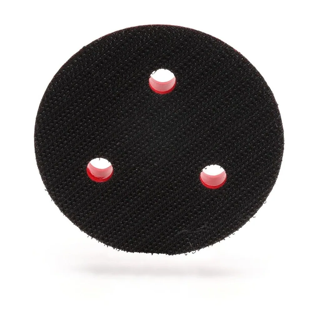 3M Xtract™ Respaldo Perfil Bajo, 20350, 3 in x 1/2 in x 1/4 in-20 Externo, 3 Agujeros, Espuma Roja