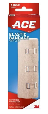 ACE™ Brand Elastic Bandage with Clips 207315, 6 in
