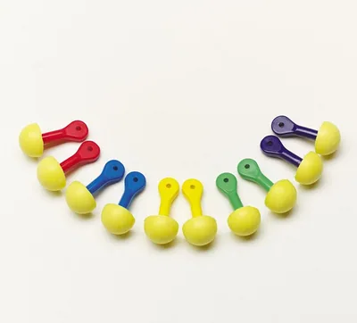3M™ E-A-R™ EXPRESS™ Pod Plugs™ Earplugs 321-2200, Uncorded, Assorted Color Grips, Pillow Pack