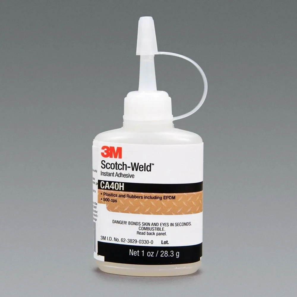 Adhesivo de Cianoacrilato 3M™ Scotch-Weld™ CA40H, Transparente, 1 fl oz