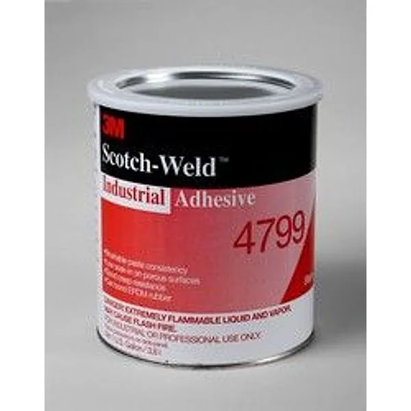 Adhesivo Industrial 3M™ 4799, Negro, 1 Cuarto de Galón