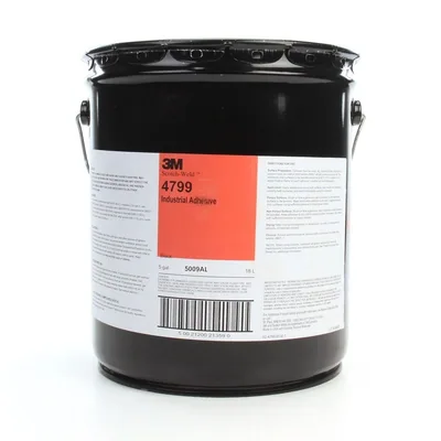 Adhesivo Industrial 3M™ 4799, Negro, 5 Galones (Cubeta), 1 Lata/Tambor