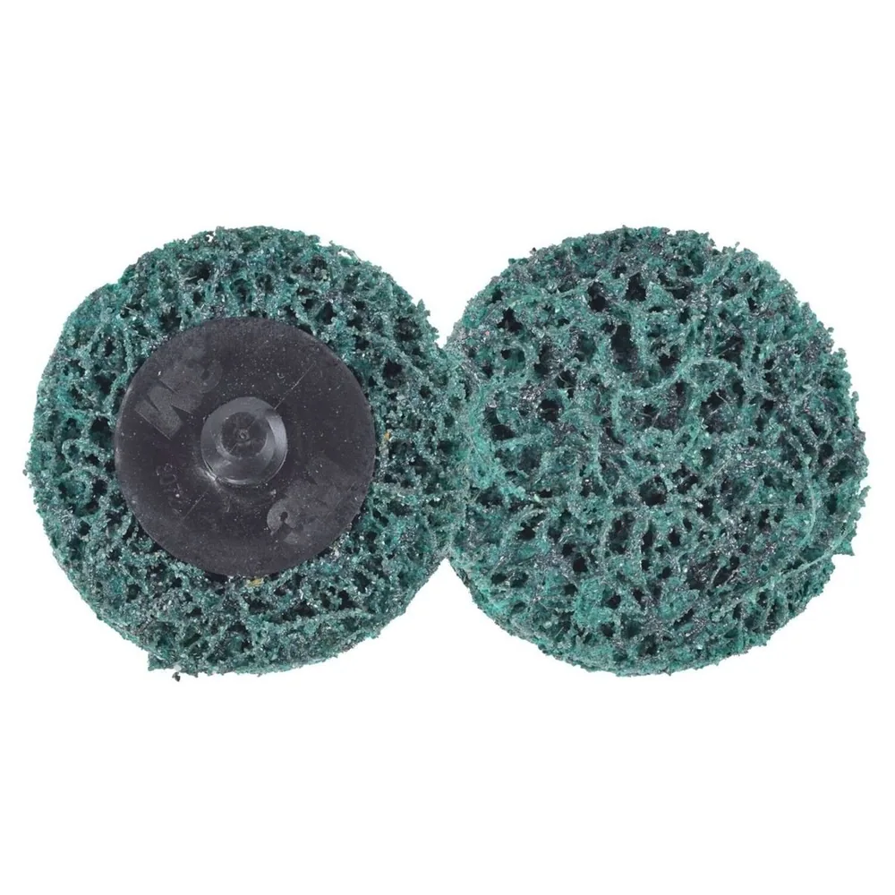 Disco Scotch-Brite™ Roloc™ Limpieza y Remoción XT Pro Corte Extra, XC-DR, A/O XCRS, GRN, TR, Verde, 2 in, Die Q200P