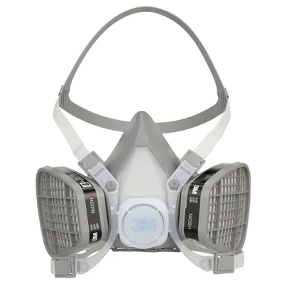 3M™ Ensamble Respirador Desechable de Media Careta 5201, Vapor Orgánico, Mediano