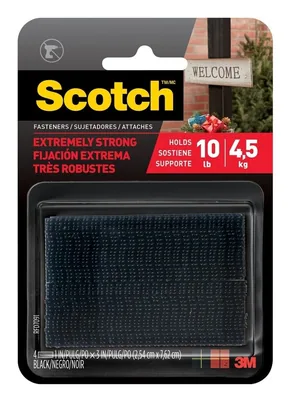 Scotch™ Extreme Fasteners RFD7091, 1 in x 3 in (2.5 cm x 7.6 cm)