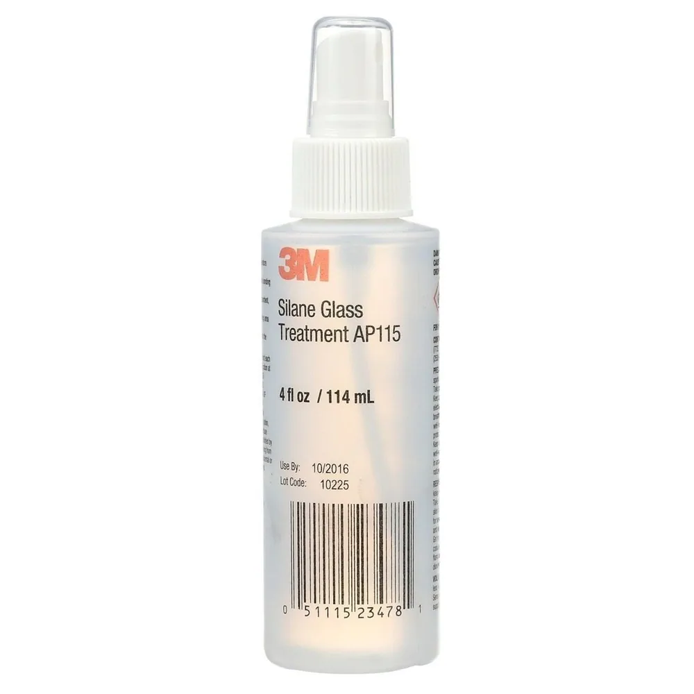 3M™ Tratamiento de Vidrio con Silano AP115, Transparente, Botella de 4 oz