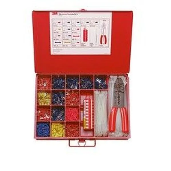 3M™ Scotchlok™ Kit de Terminal de Metal Duradero STK-1, Rojo, terminales cumplen con RoHS 2011/65/EU