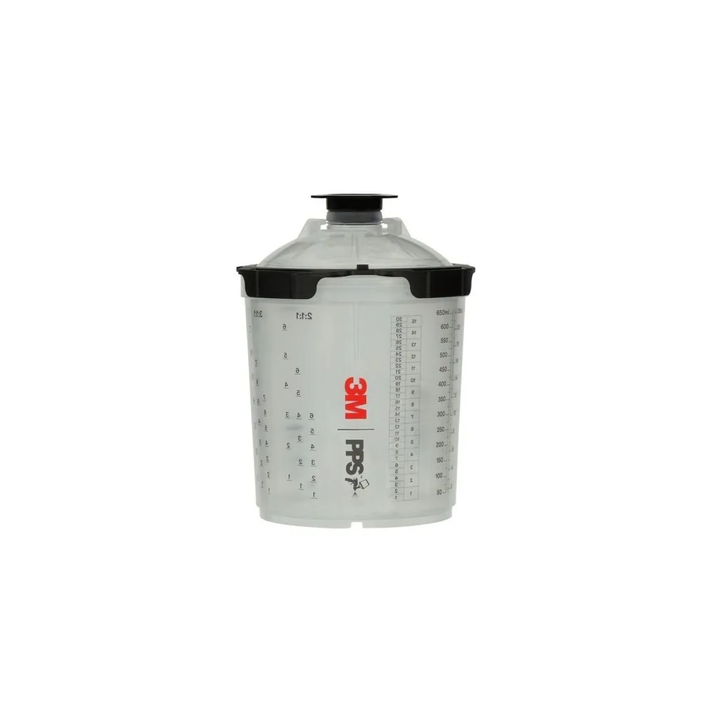 Kit de Sistema de Taza de Pulverización 3M™ PPS™ Serie 2.0 26000, Estándar (22 fl oz, 650 mL), Filtro 200 Micrón