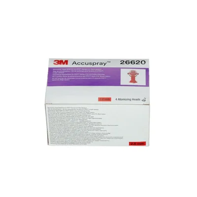 3M™ Paquete de reemplazo de cabezal atomizador Accuspray™ para serie 3M™ PPS™ 2.0, 26620, Rojo, 2.0 mm