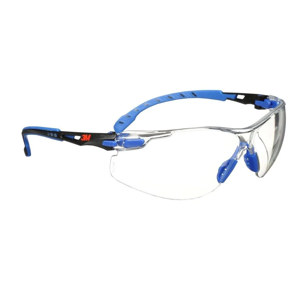 3M™ Lentes de Seguridad Solus™ 1000-Series S1101SGAF, Negro/Azul, Lente Transparente Scotchgard™ Antiniebla