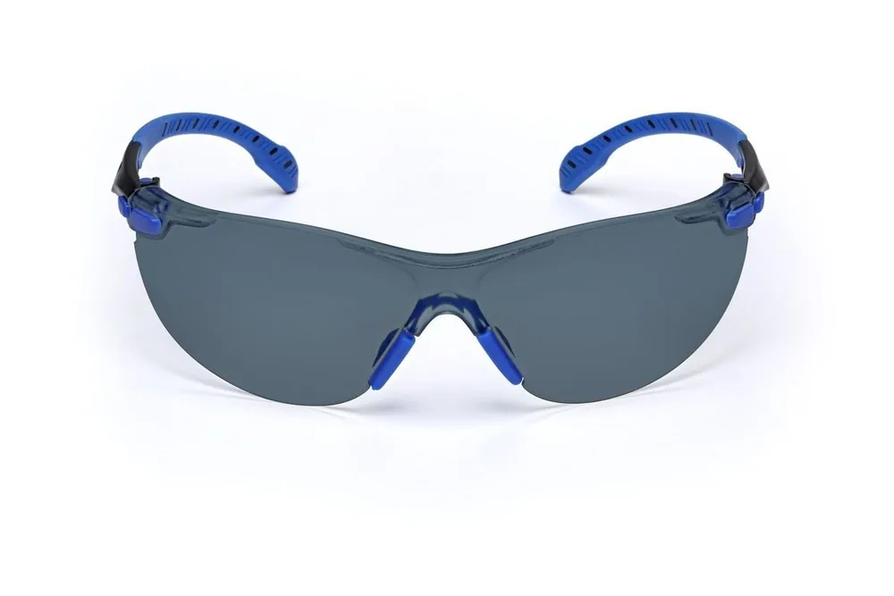 3M™ Lentes de Seguridad Solus™ 1000-Series S1102SGAF, Negro/Azul, Lente Gris Scotchgard™ Antiniebla